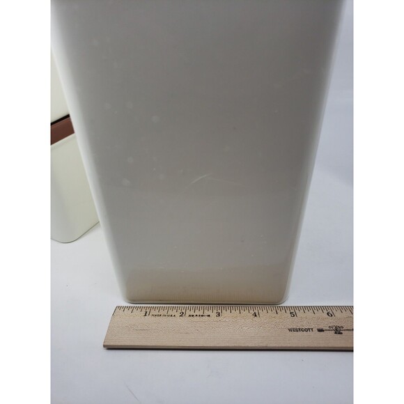 Poly Flex Republic Canister Set Vintage MCM Four Piece Brown 4 Lids Model 239 - Picture 8 of 12